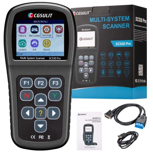 CGDI SC530 Pro OBD2 Scanner Bi-directional Scan Tool with Full System Diagnosis for Brand Benz