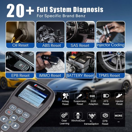 CGDI SC530 Pro OBD2 Scanner Bi-directional Scan Tool with Full System Diagnosis for Brand Benz