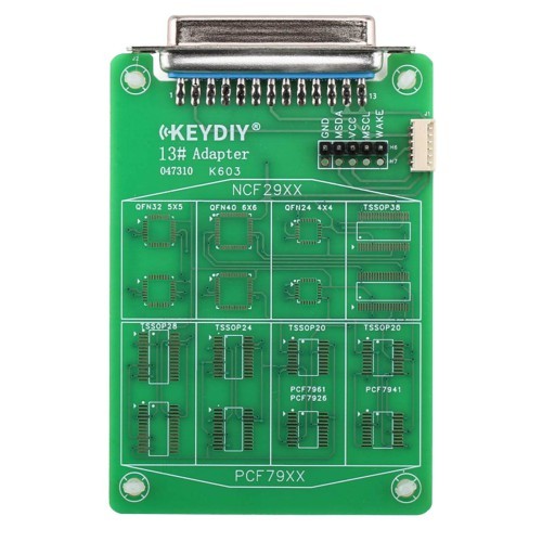 Keydiy #13 Remote Chip Reading Adapter for Reading Chip Data from Water-damaged or Broken 5C & 5D Keys Used with KD-MAX KD-MX4