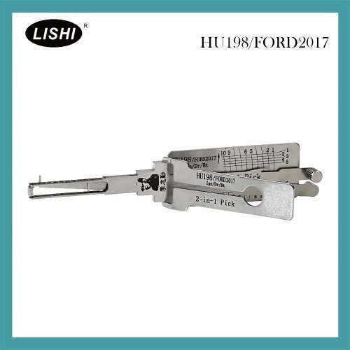 Original Lishi HU198-AG FORD 2017 2-in-1 Pick Decoder Tool