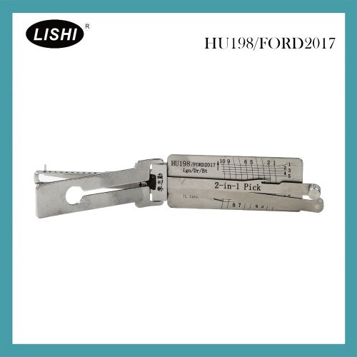 Original Lishi HU198-AG FORD 2017 2-in-1 Pick Decoder Tool
