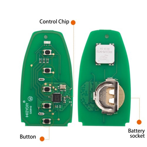 5PCS/Lot KEYDIY KD ZB21-4 Universal Smart Remote Key 4 Buttons for Ford Type