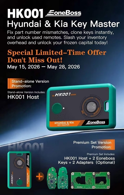 2026 New EoneBoss HK001 Key Master for Hyundai & Kia Smart Key Initialization and Cloning