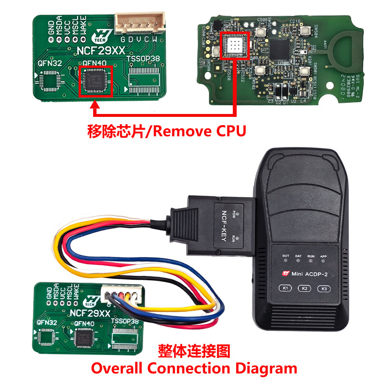 Yanhua ACDP Module 47 JLR Jaguar Land rover 2018+ Key Clone Module Support 2018+ JLR Key Clone module Without Removing RFA  