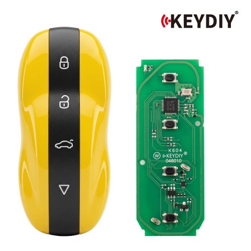 5PCS/ Lot Keydiy ZB71-4 Smart Key Amber Yellow for 46 47 48 49 4A MQB48 5C Chip Types