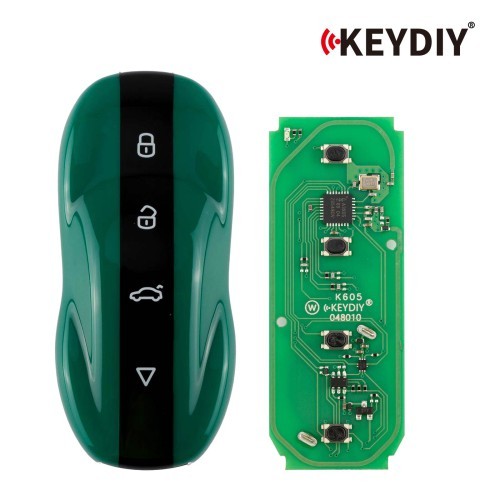 2026 New KEYDIY ZB71-4 Smart Key Black Jade Green 4 Buttons