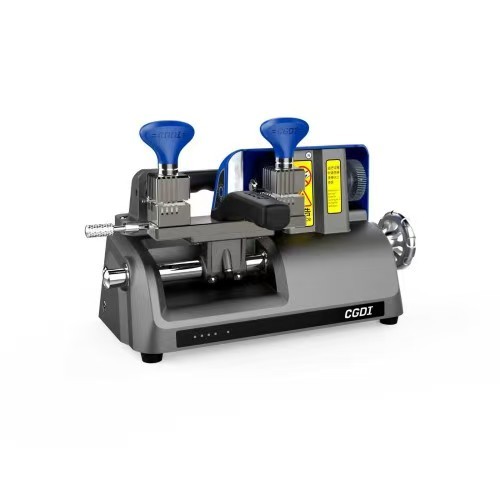 CGDI W1 Compact Manual Key Cutting Machine with 4-Sided Rotating Clamp, Built-in LED, Grinding Wheel