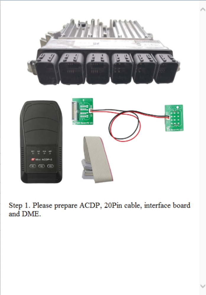Yanhua ACDP BMW Locked B48/B58 DME Data Read/Write Software License A520 Work With B48 Interface Board