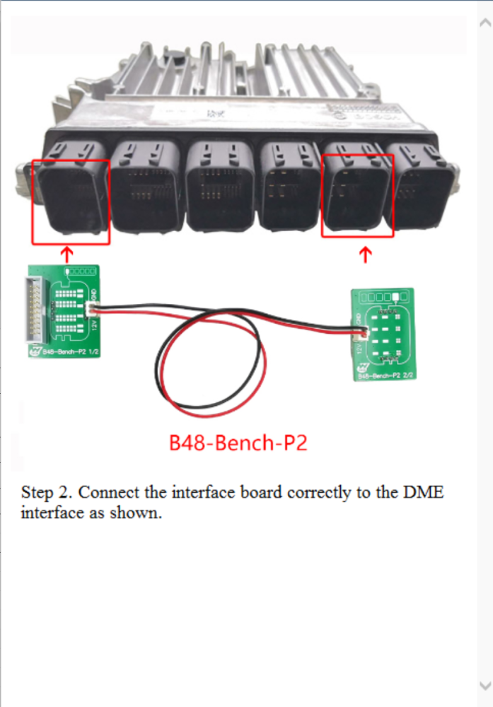 Yanhua ACDP BMW B48/B58 Interface Board for B48/B58 ISN Reading and Clone via Bench Mode