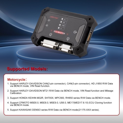 OBDSTAR ECU Master Configuration B for Motorcycle ECM