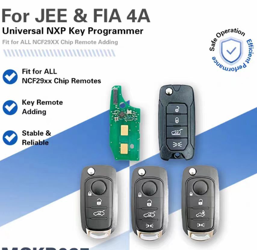 MCKB095 NXP KILLER Adapter For Jeep Renegade Fiat 500X 2016–2019/2020 FCC 2ADFTFI5AM433TX Remote ID4A Chip(10 pieces enjoy free shipping)