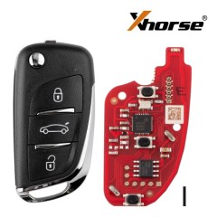 5PCS/Lot 2nd Generation Remote XHORSE XKDS20EN XK Series DS Style Wired Remote Key 3 Buttons Black V2 Design