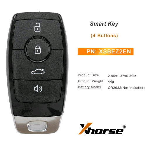 5PCS/LOT Xhorse XSBEZ2EN XM38 Smart Key for MB Type 4 Buttons