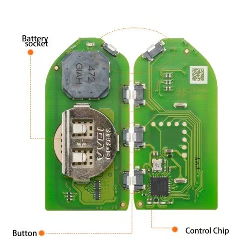 5PCS/LOT  Xhorse XSKA85EN XM38 Smart Key for QI.Y EV Type Pearl White 4 Buttons
