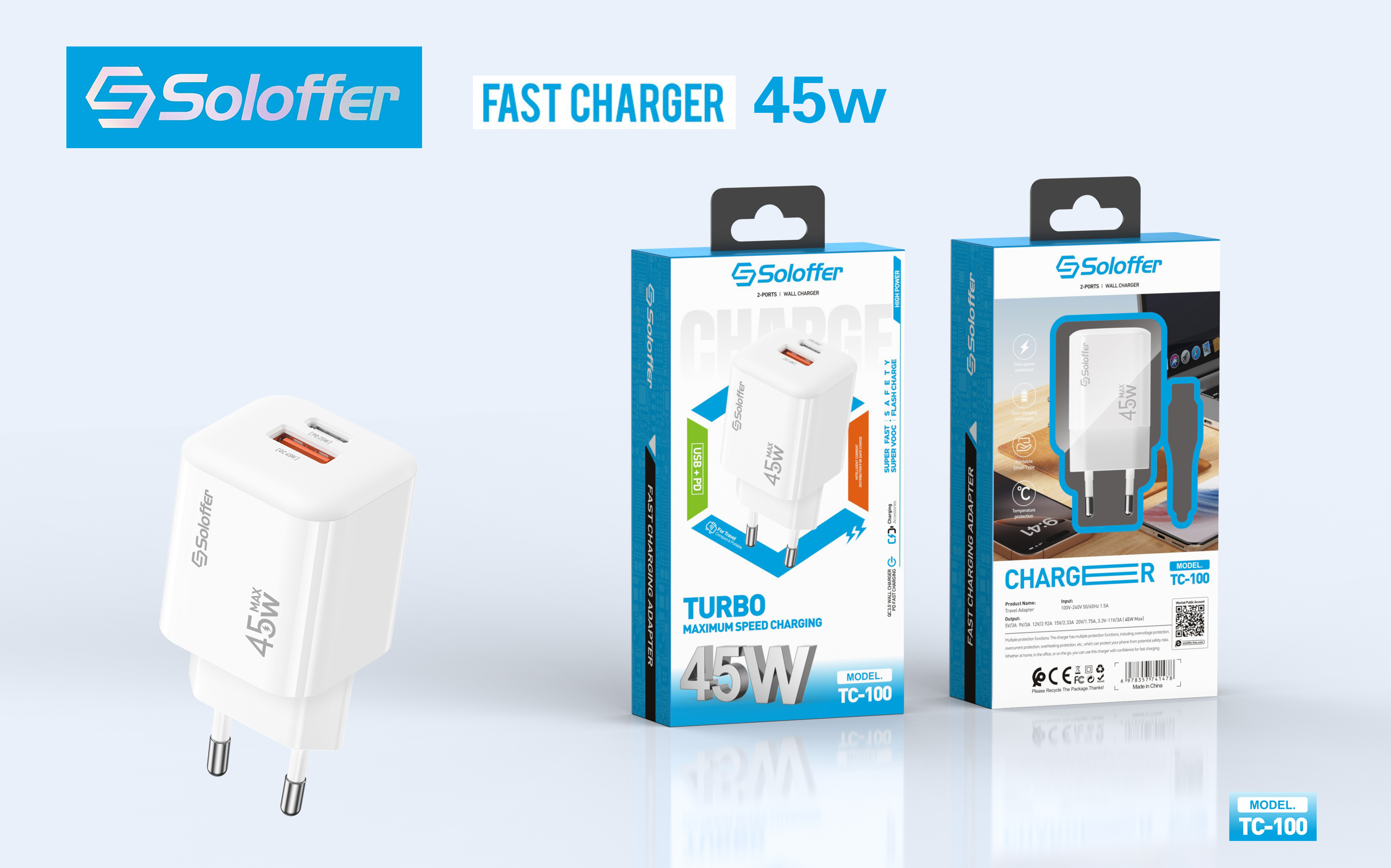 TC-100 EU PIN HOME CHARGER