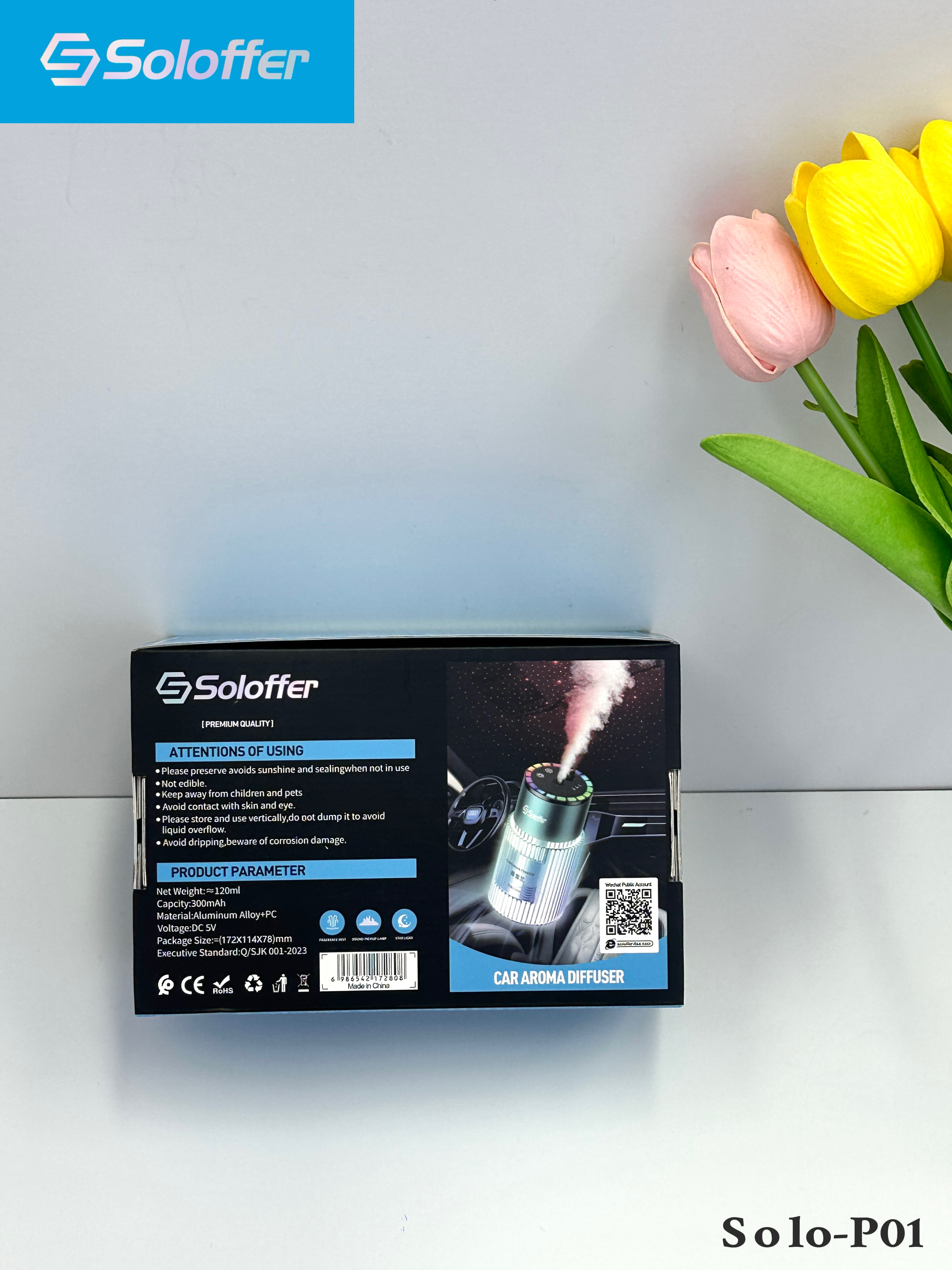 SOLO-P01 CAR AROMA DIFFUSER