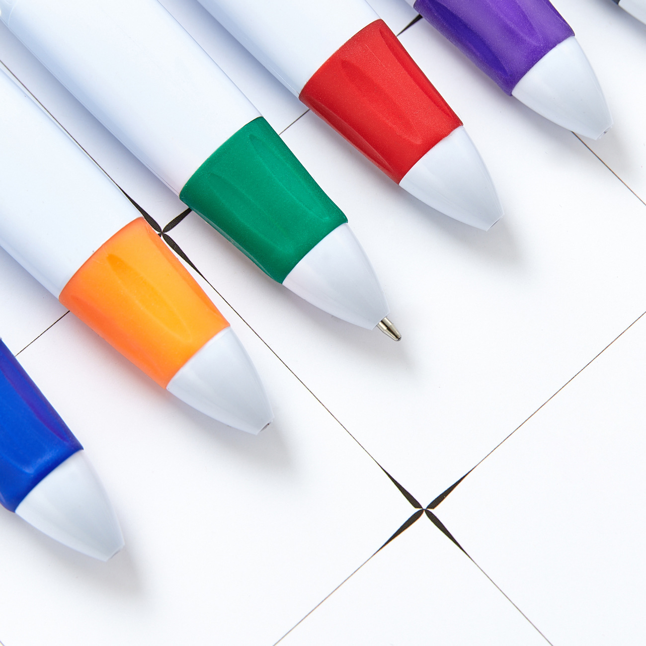 4-Color Carabiners Note-Taking Pen