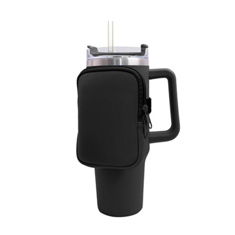 Single Pocket Water Cup Belt Bag Purse With Strap