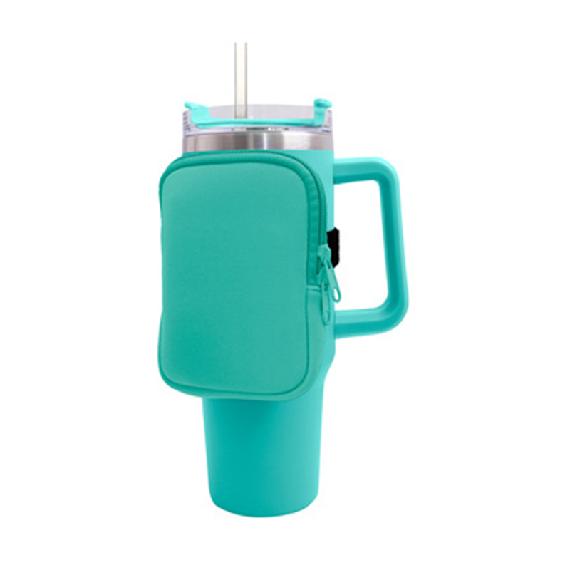 Single Pocket Water Cup Belt Bag Purse With Strap