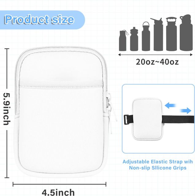 Double Pocket Water Bottle Pouch