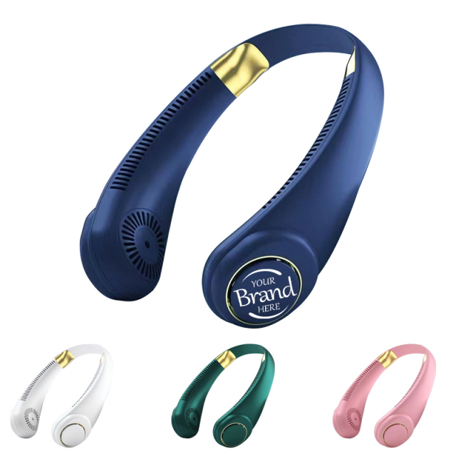 USB Portable Leafless Hanging Neck Electric Fan
