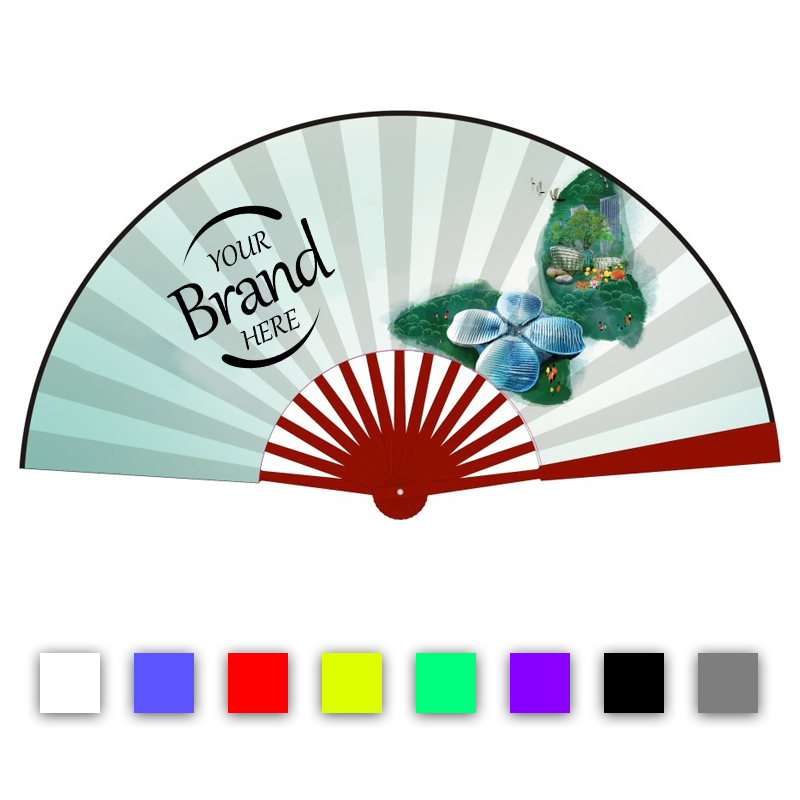 Folding Kung Fu Silk Hand Fan
