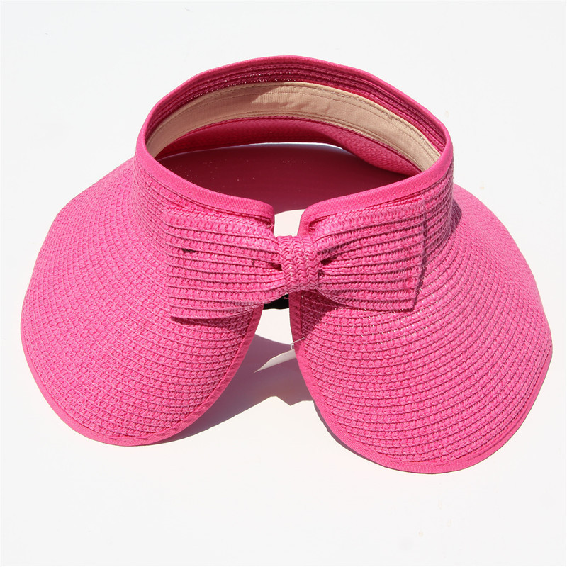 Open Top Wide Brim Sun Straw Hat