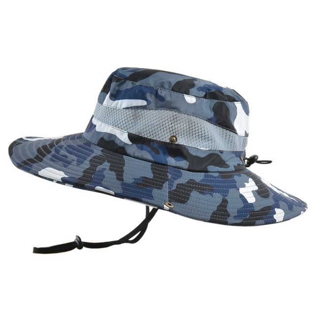 Wide Brim Camo Sun Hat