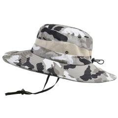 Wide Brim Camo Sun Hat