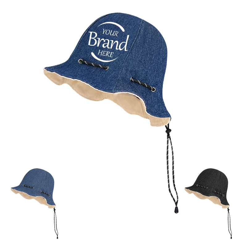 Adjustable Wide Brim Bucket Hat