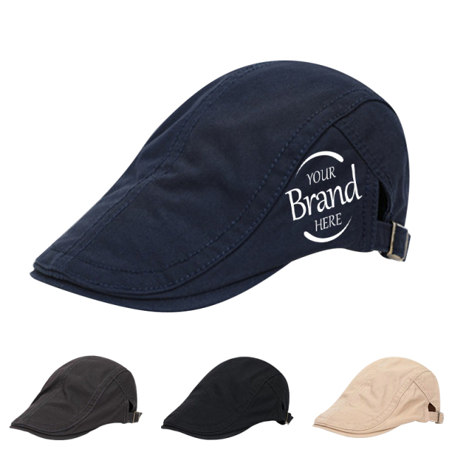 Men Cotton Newsboy Beret Cap