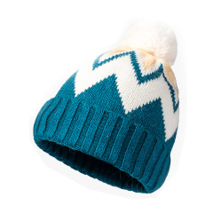 Pom-Pom Knitted Beanie Hat