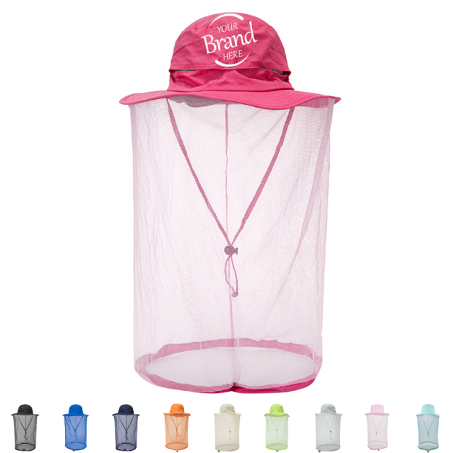 Fishing Sun Bucket Hat With Net