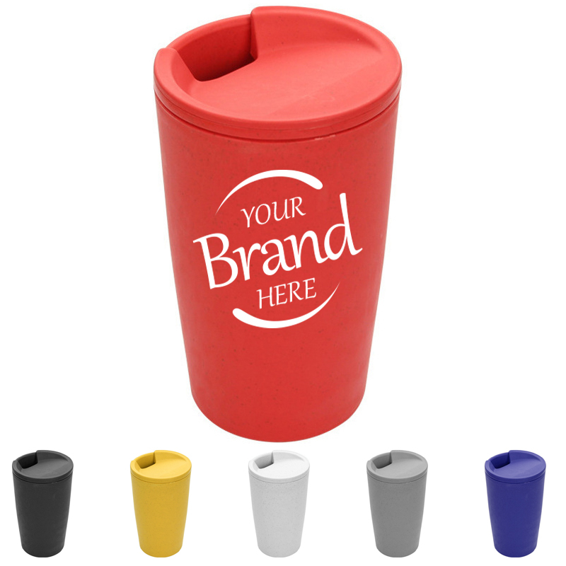 Wheat Straw Coffee Cup With Lid