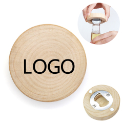 Wooden Bottle Opener Fridge Magnet