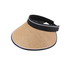 Wide Brim Open Top Roll-Up Sun Straw Hat