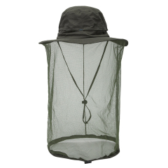 Nylon Sun Bucket Hat With Net
