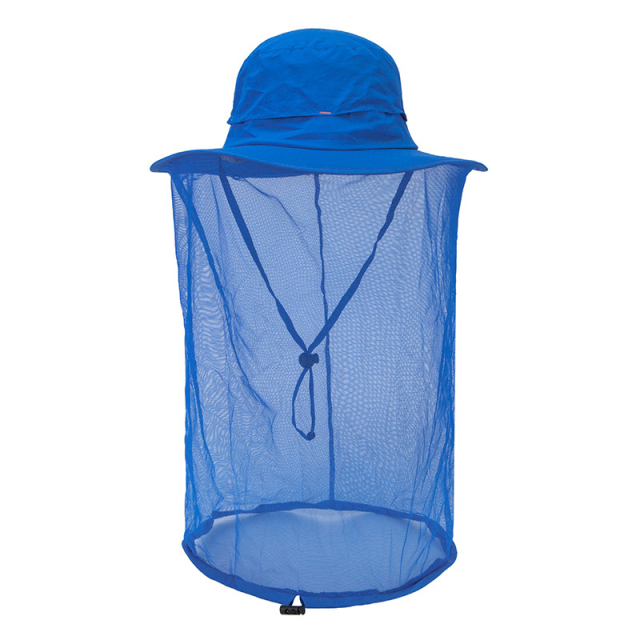Nylon Sun Bucket Hat With Net