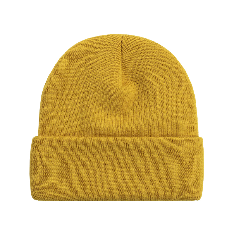 Solid Color Knitted Beanie Hat