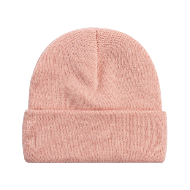 Solid Color Knitted Beanie Hat