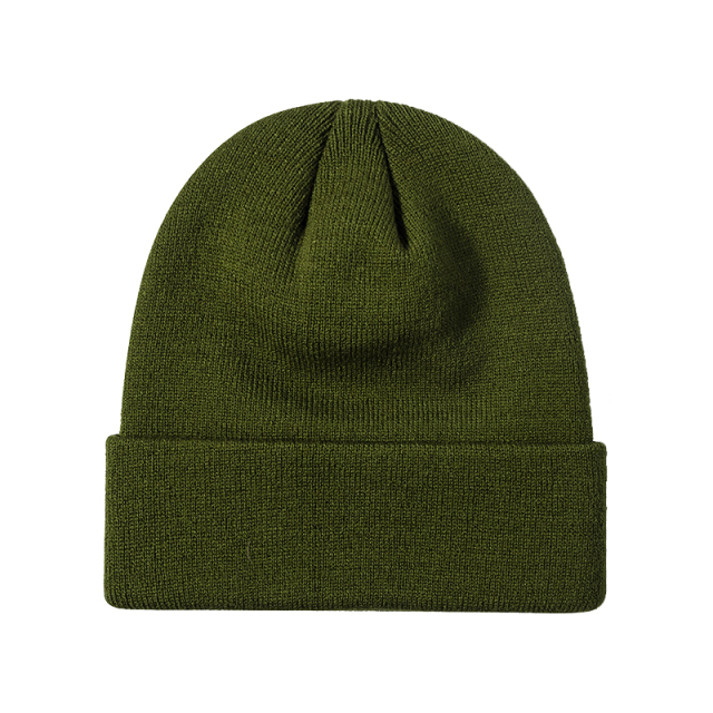 Solid Color Knitted Beanie Hat