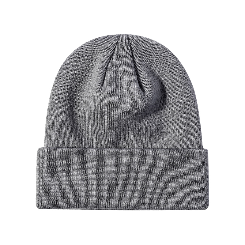 Solid Color Knitted Beanie Hat