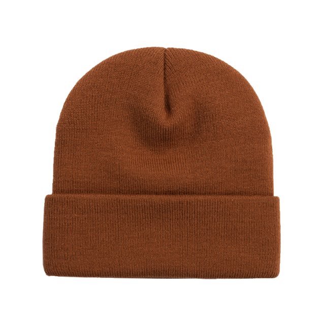 Solid Color Knitted Beanie Hat