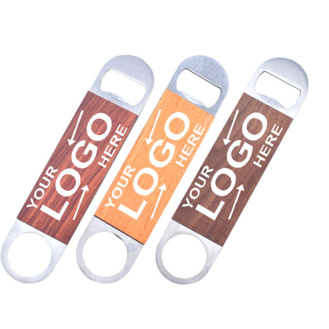 Stainless Steel Wooden Bottle Opener