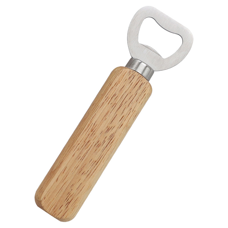 Bottle Opener With Wood Handle