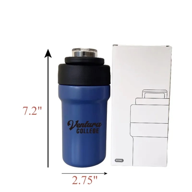 304 Stainless Steel 17 Oz Coffee Cup With Straw Outdoors
