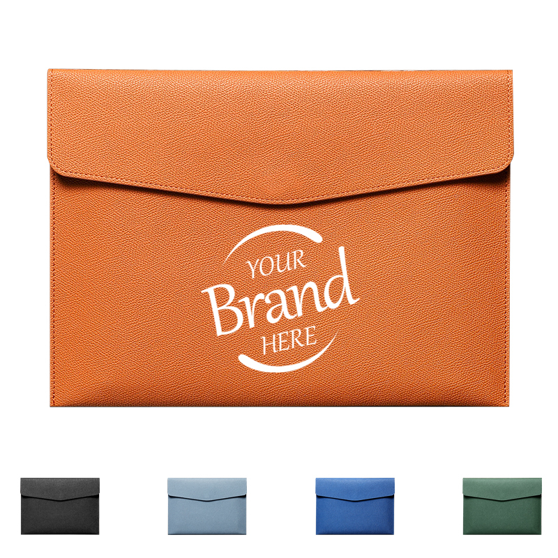 A4 PU Leather Envelope File Bag