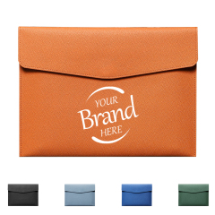 A4 PU Leather Envelope File Bag