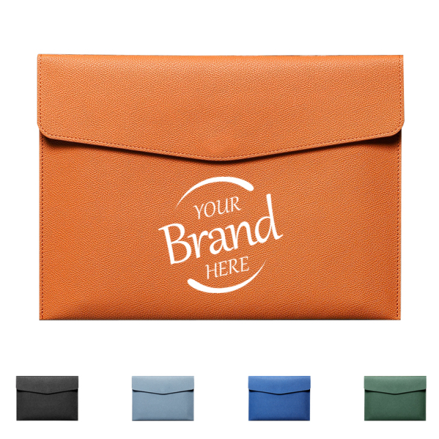A4 PU Leather Envelope File Bag