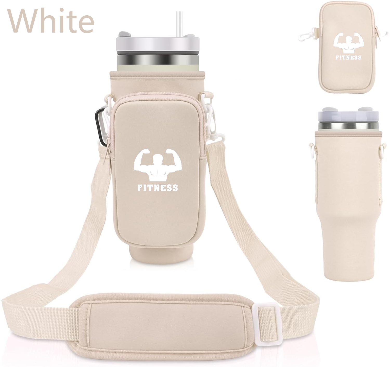 Double Pocket Water Bottle Pouch